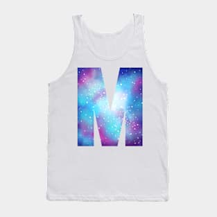 Letter M galaxy Tank Top